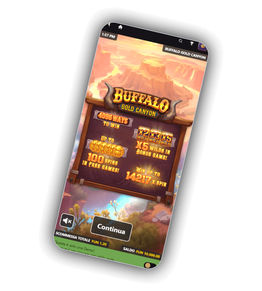 Applicazione mobile Atefia Casinò