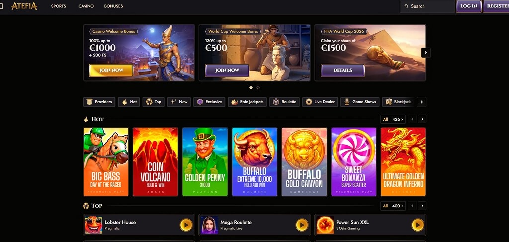 Atefia Casino Lobby