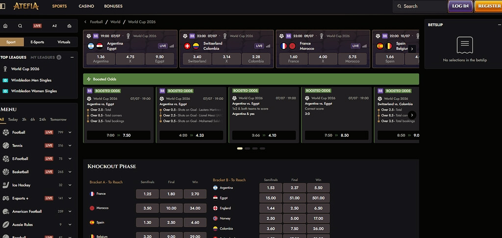 Atefia Casinò Scommesse sportive
