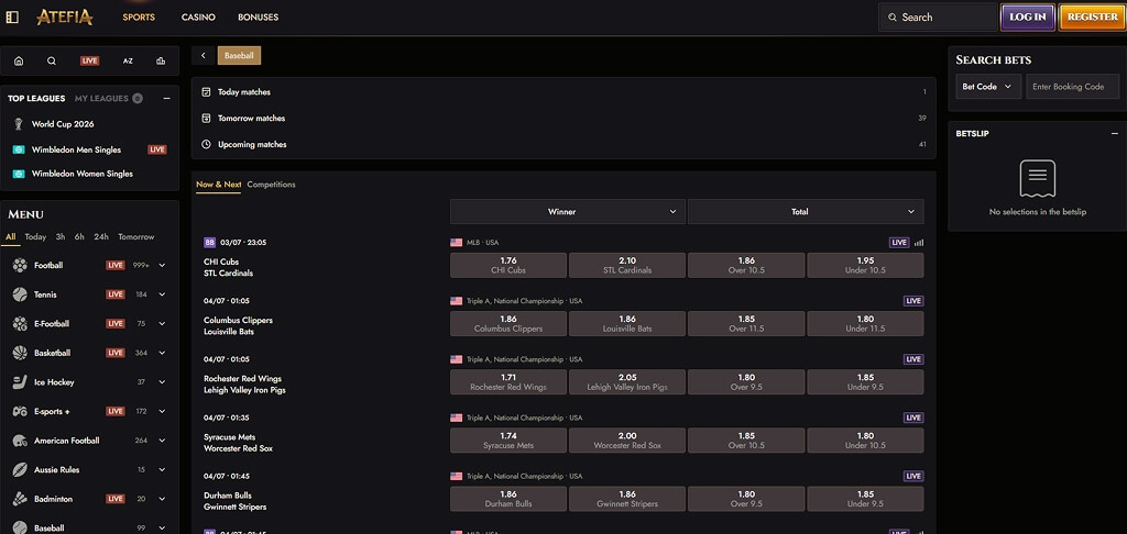 Atefia Casino Sport Betting