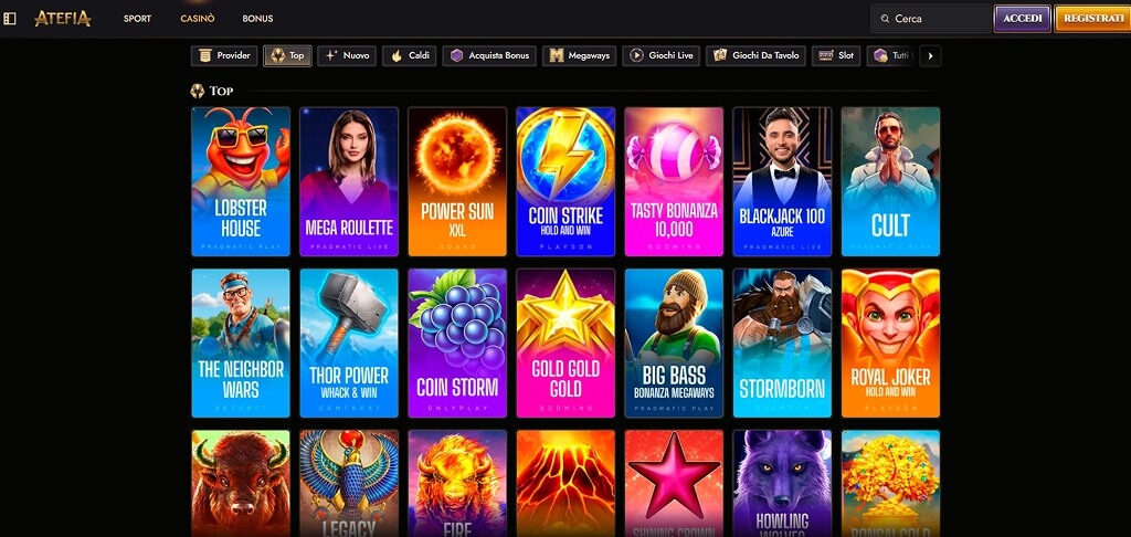 Atefia Giochi da casinò